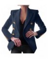 Women's Work Office Lapel Collar Stretch Jacket Suit Blazer Coats for Women Plus Size Work Office Blazer Jacket A-2-dark Blue...
